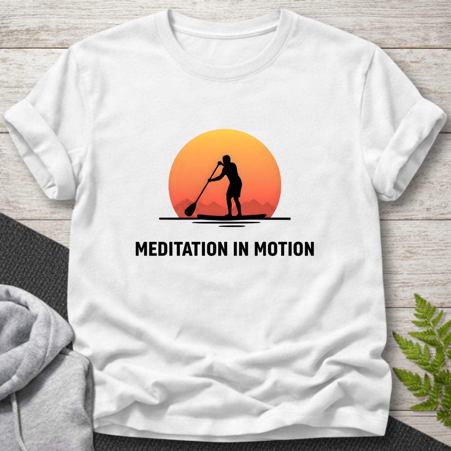 Meditation in Motion – Male Paddleboard T-Shirt
