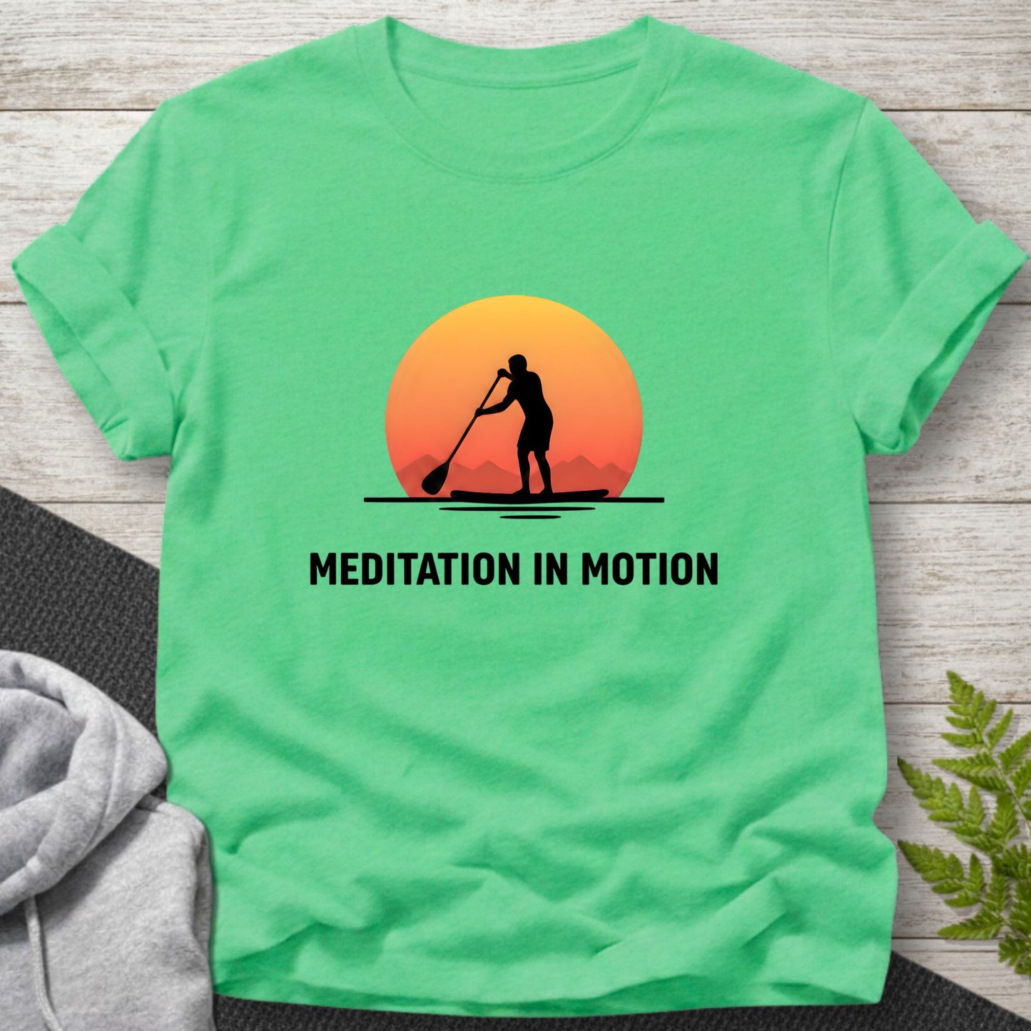 Meditation in Motion – Male Paddleboard T-Shirt
