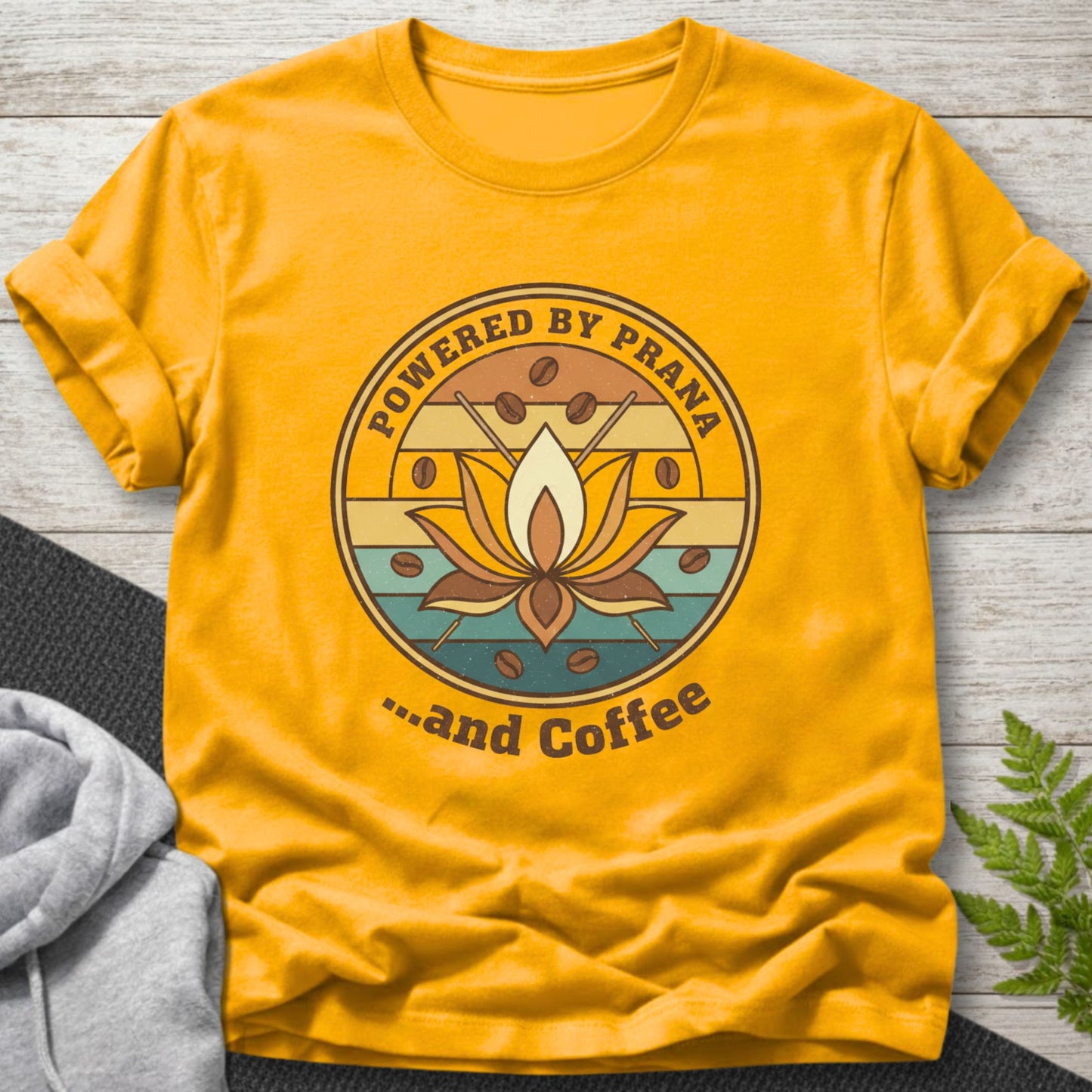Powered by Prana… and Coffee T-Shirt