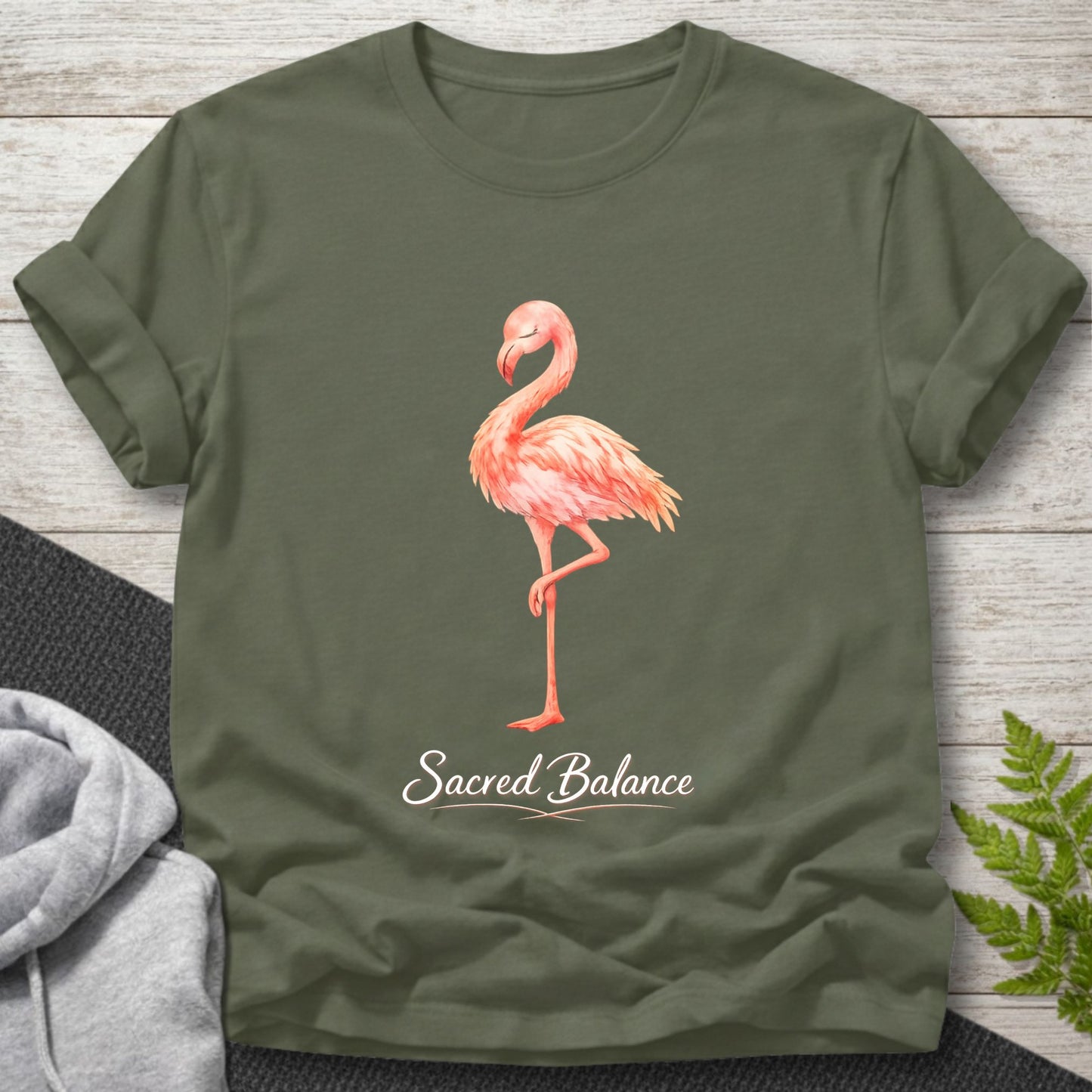 Sacred Balance Flamingo T-Shirt