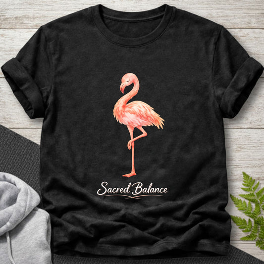 Sacred Balance Flamingo T-Shirt