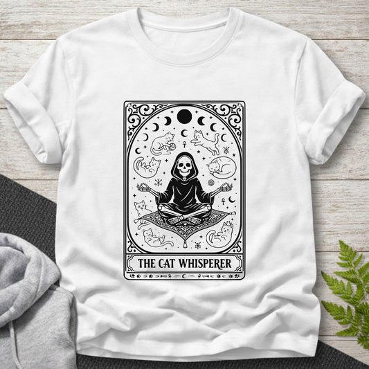 The Cat Whisperer - Tarot Card T-Shirt