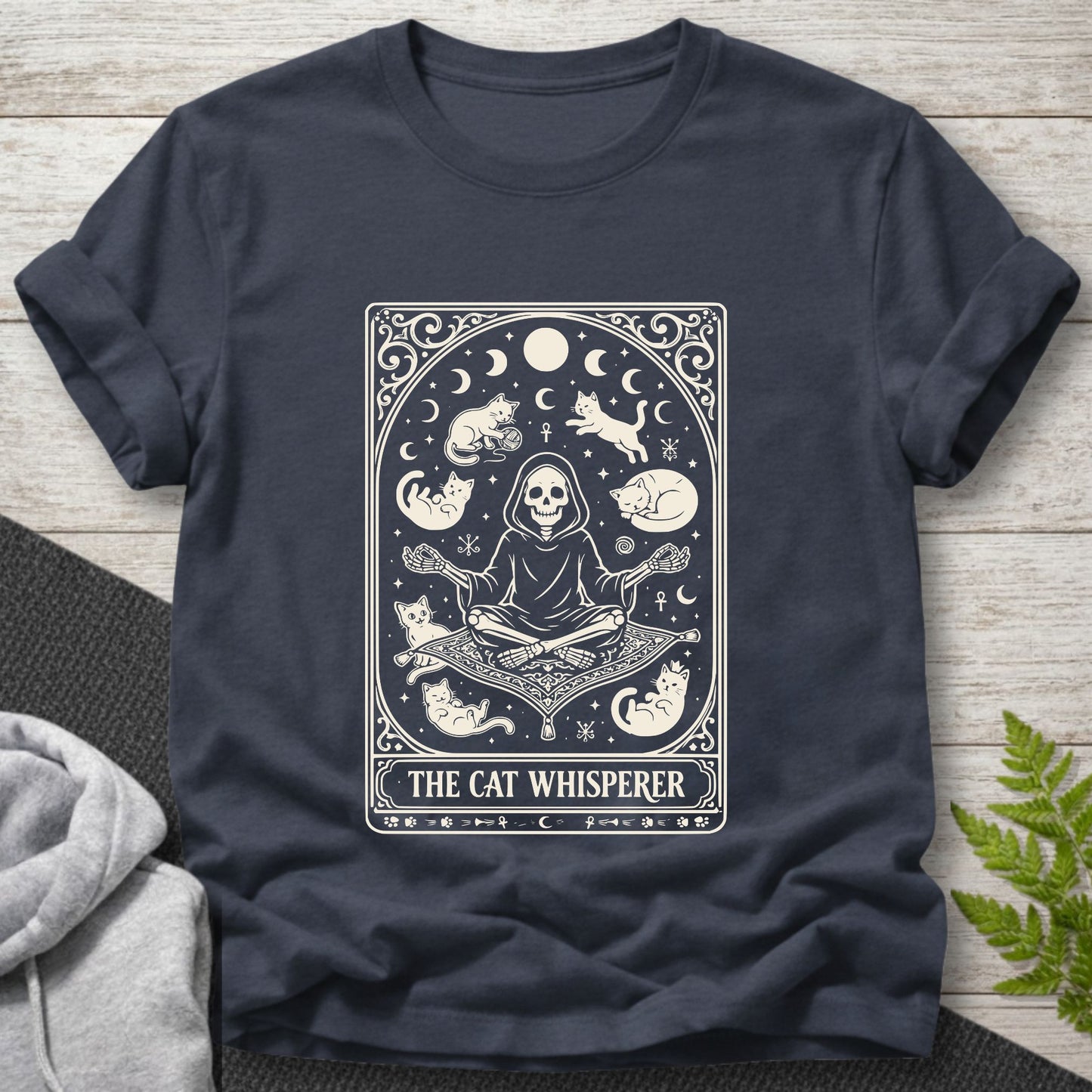 The Cat Whisperer - Tarot Card T-Shirt