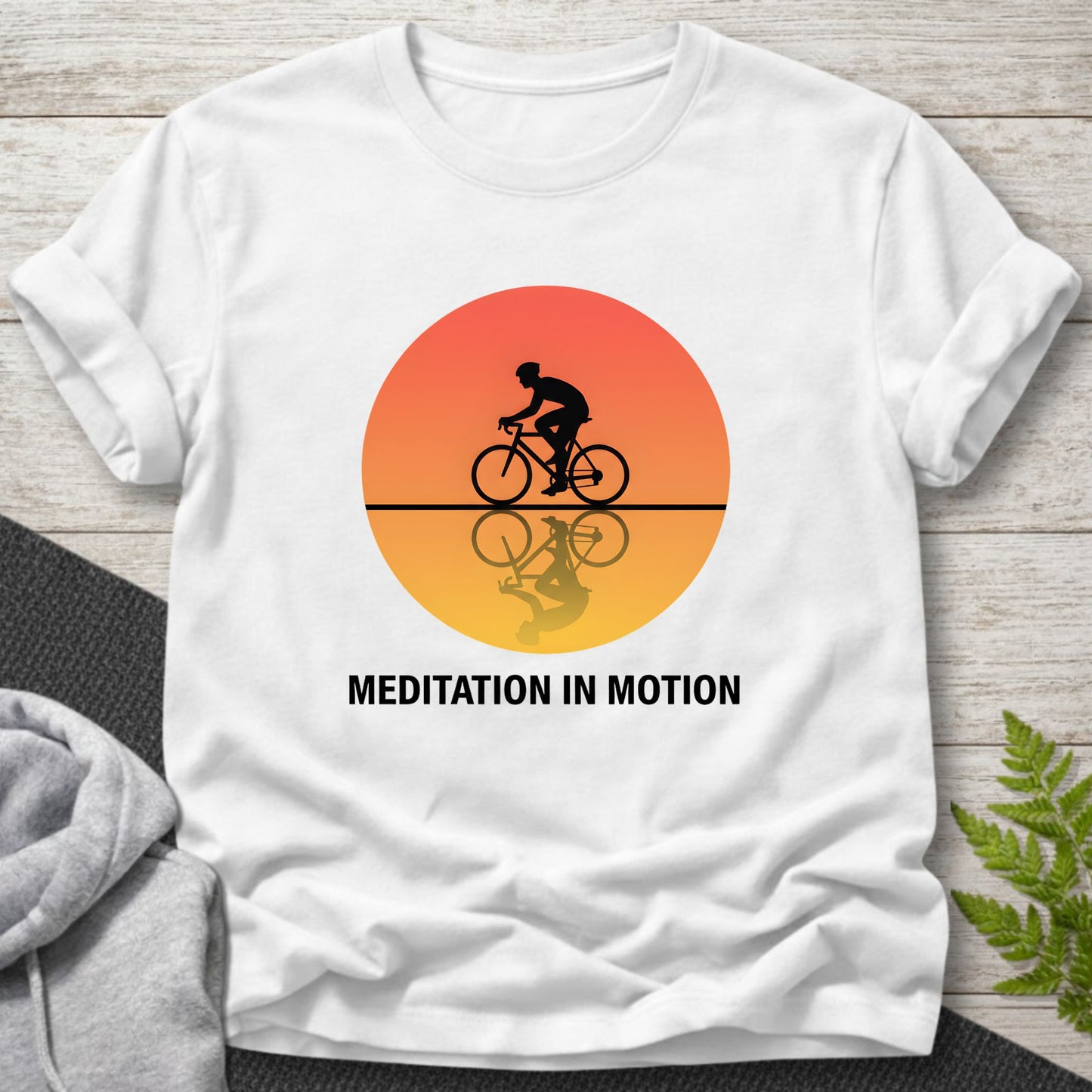 Meditation in Motion – Male Cyclist T-Shirt