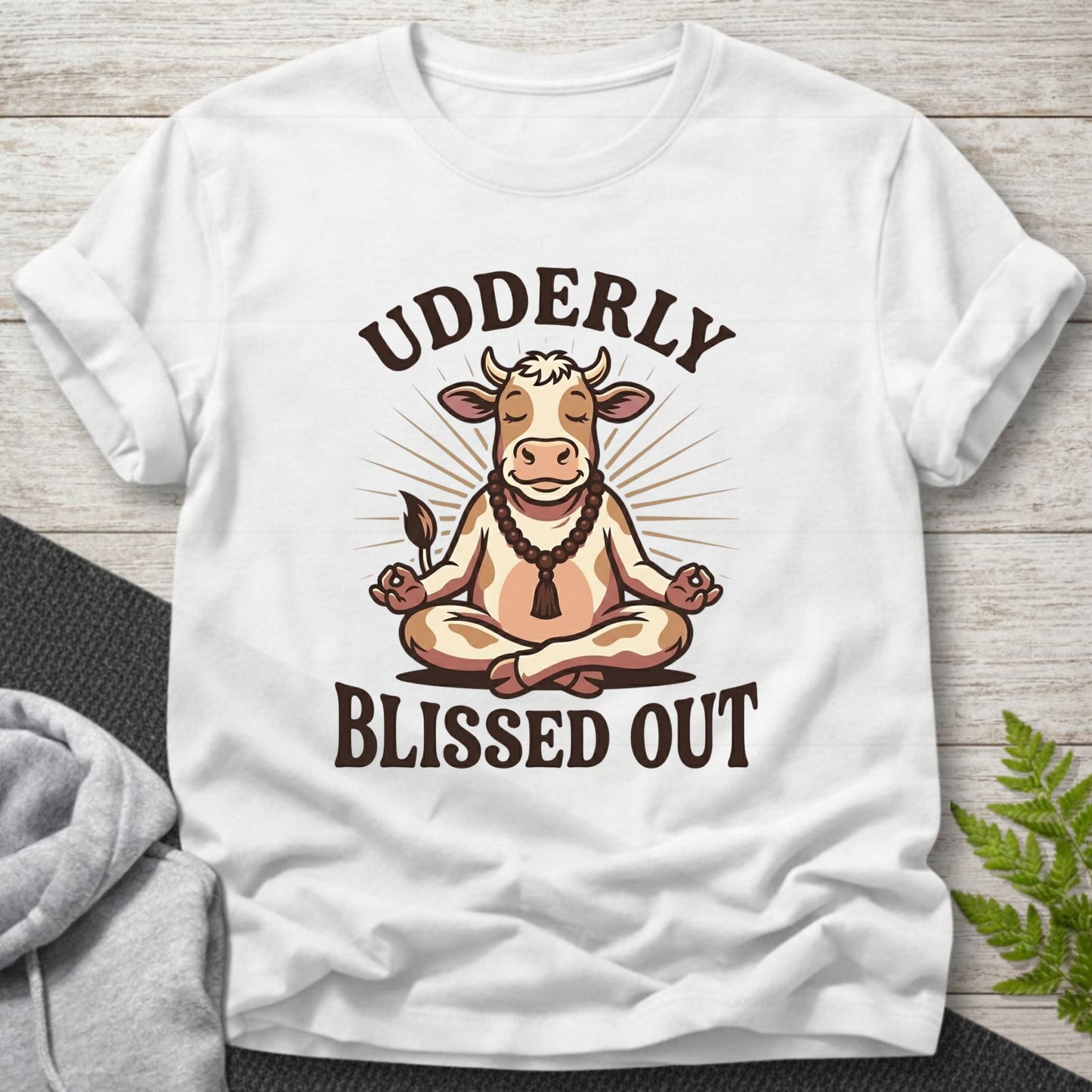 Udderly Blissed Out Cow T-Shirt