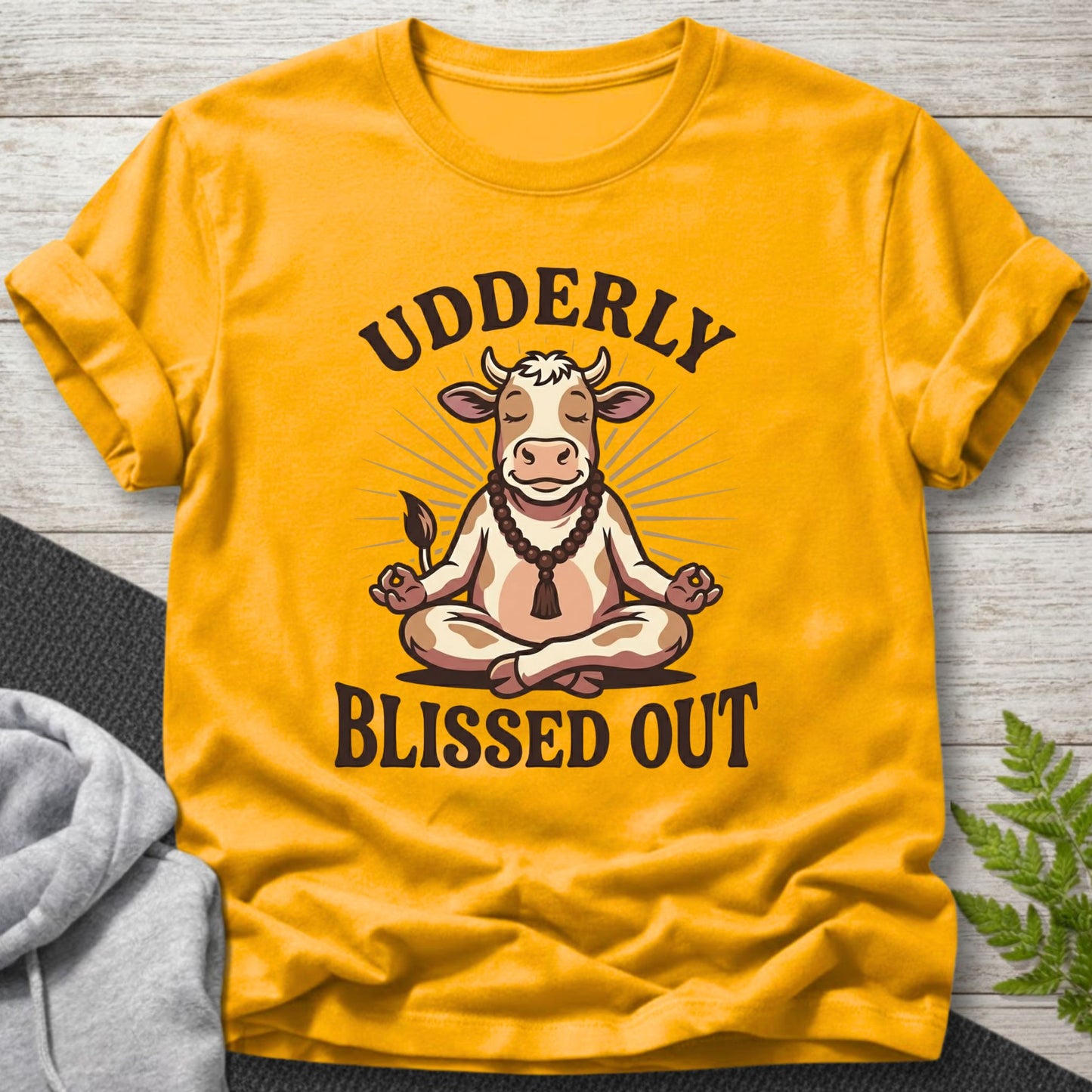 Udderly Blissed Out Cow T-Shirt