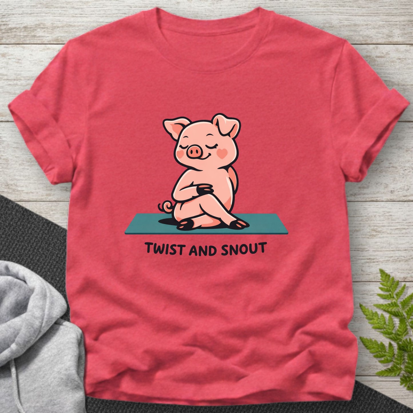 Twist and Snout - Yoga Pig T-Shirt