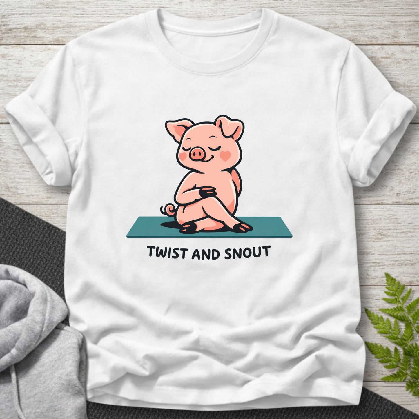 Twist and Snout - Yoga Pig T-Shirt