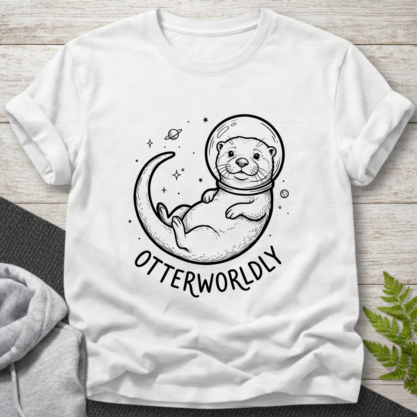 Otterworldly – Space Otter T-Shirt