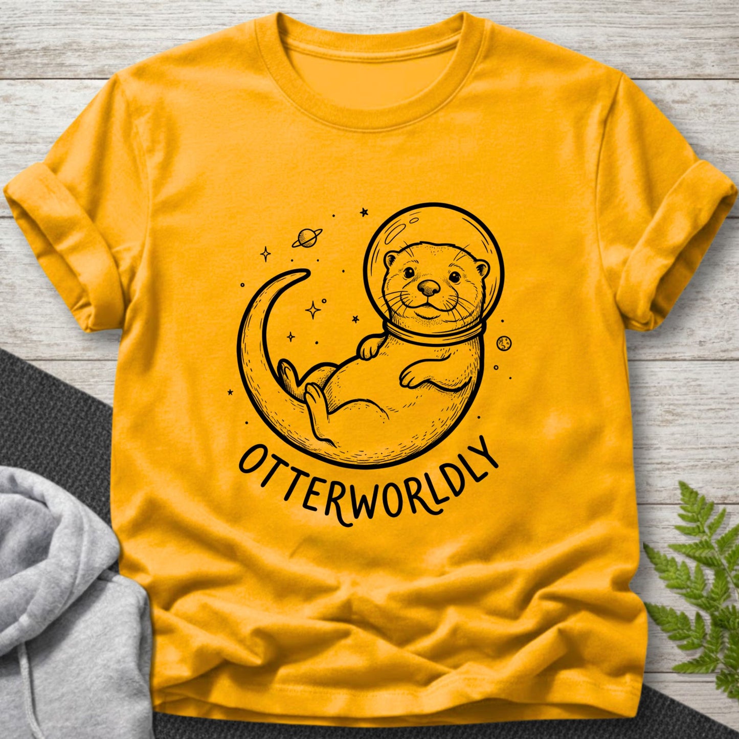 Otterworldly – Space Otter T-Shirt