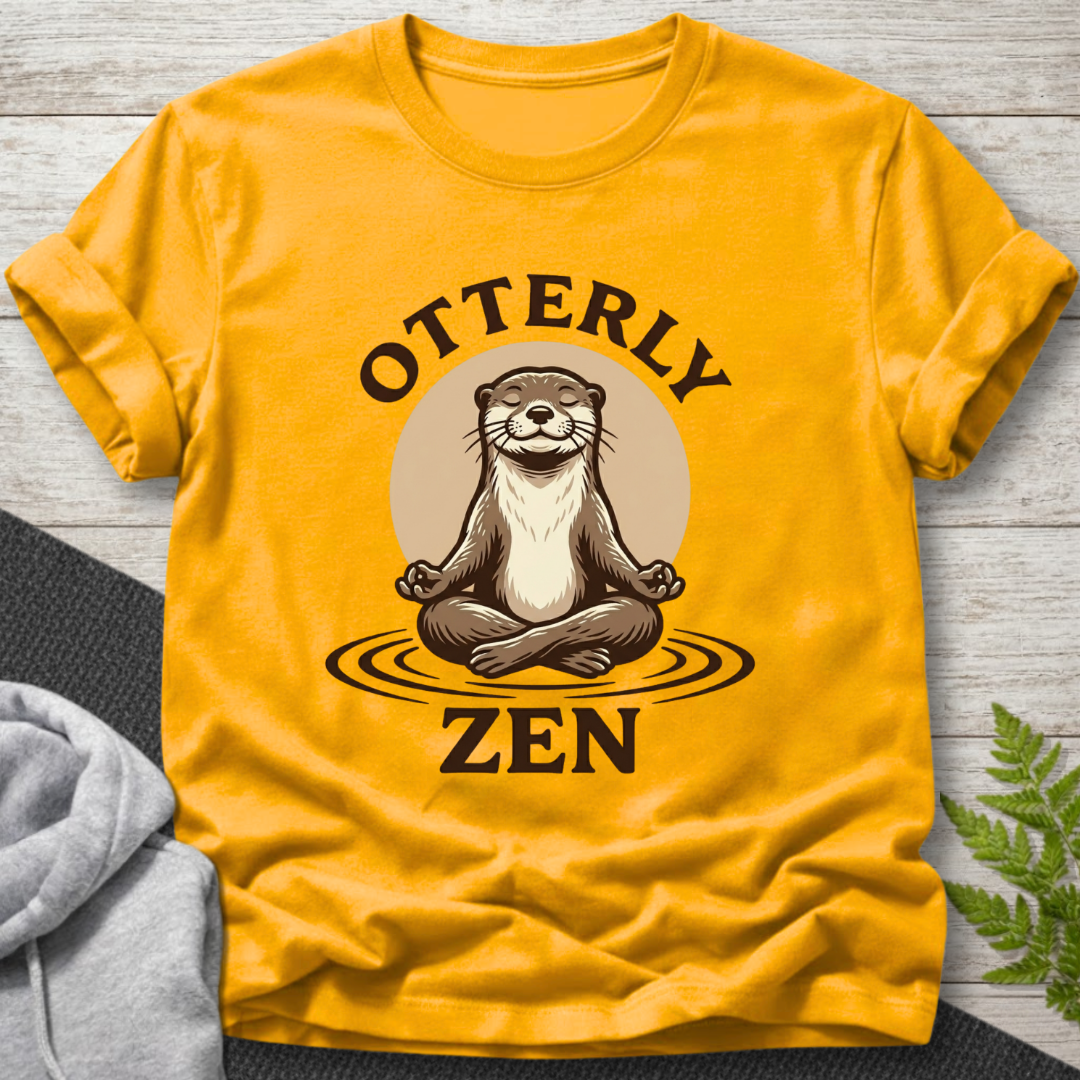 Otterly Zen Meditation Otter T-Shirt