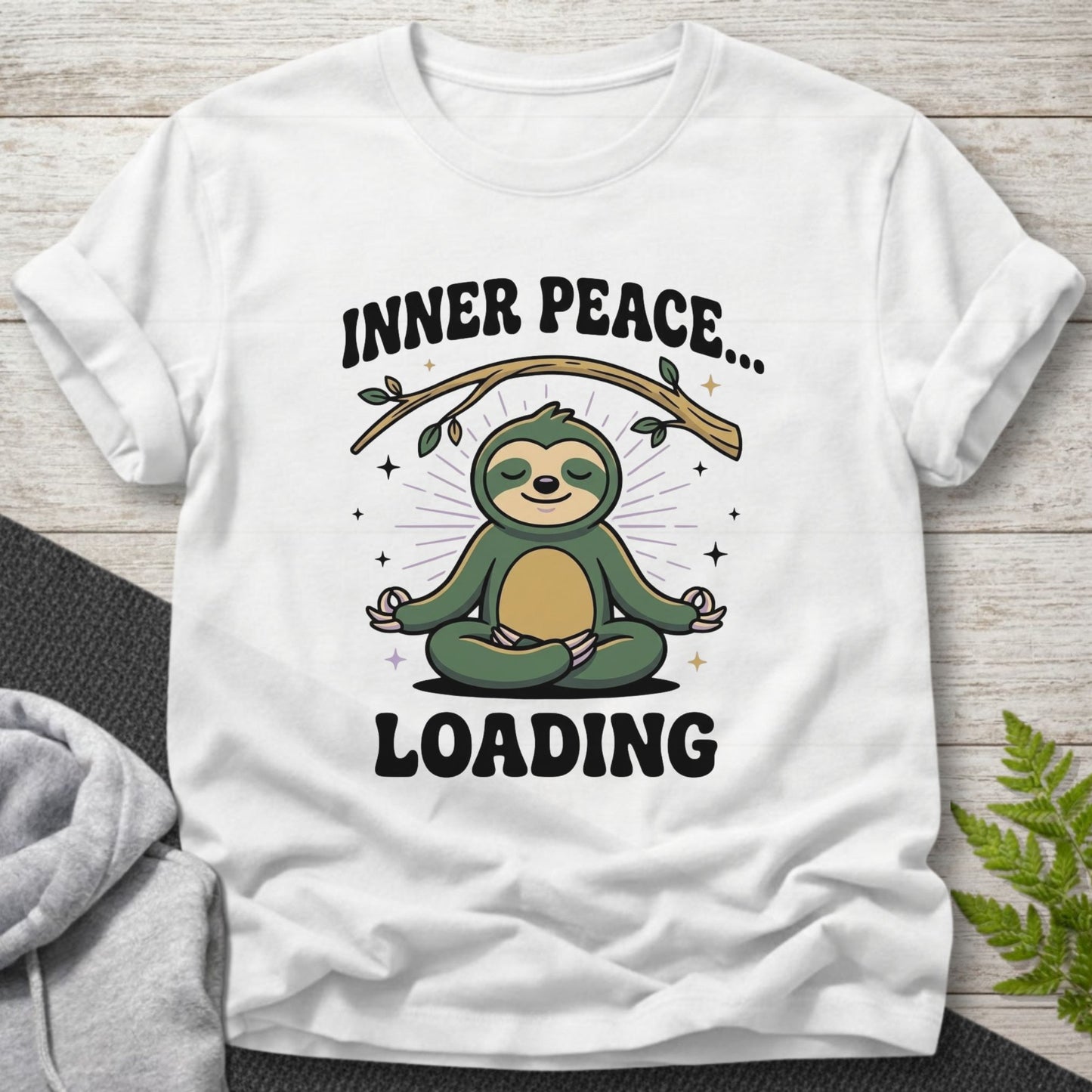 Inner Peace… Loading — Sloth T-Shirt