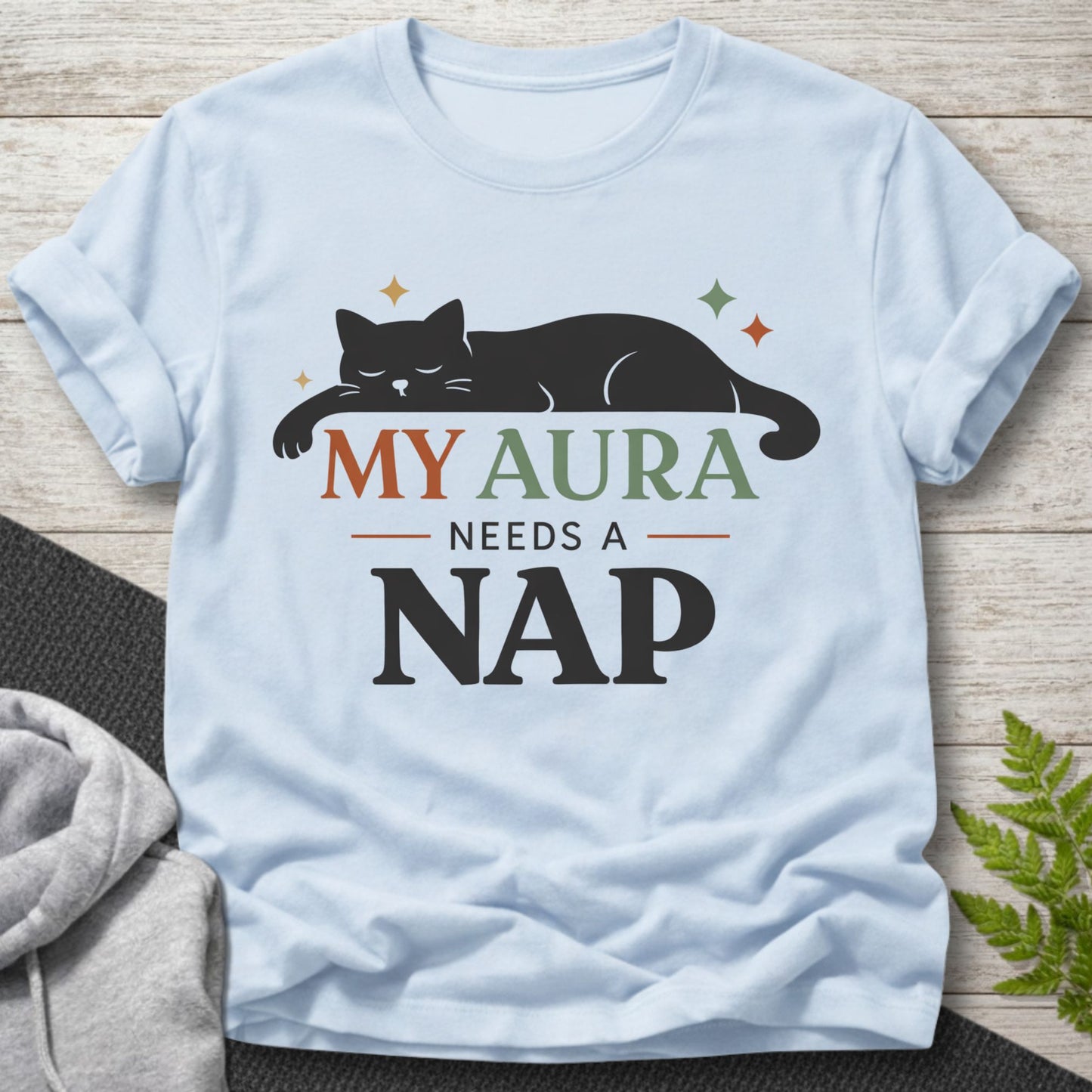 My Aura Needs a Nap – Cat T-Shirt