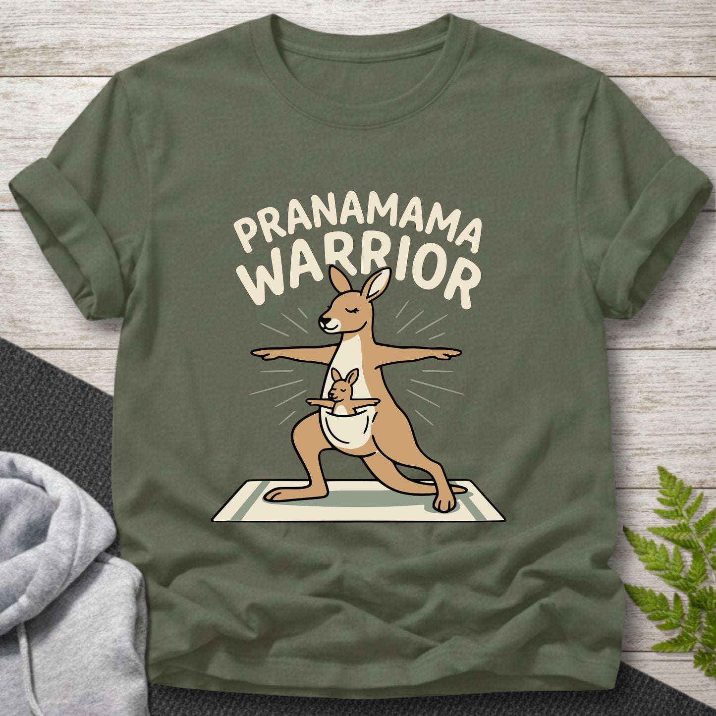 Pranamama Warrior – Kangaroo Yoga T-Shirt