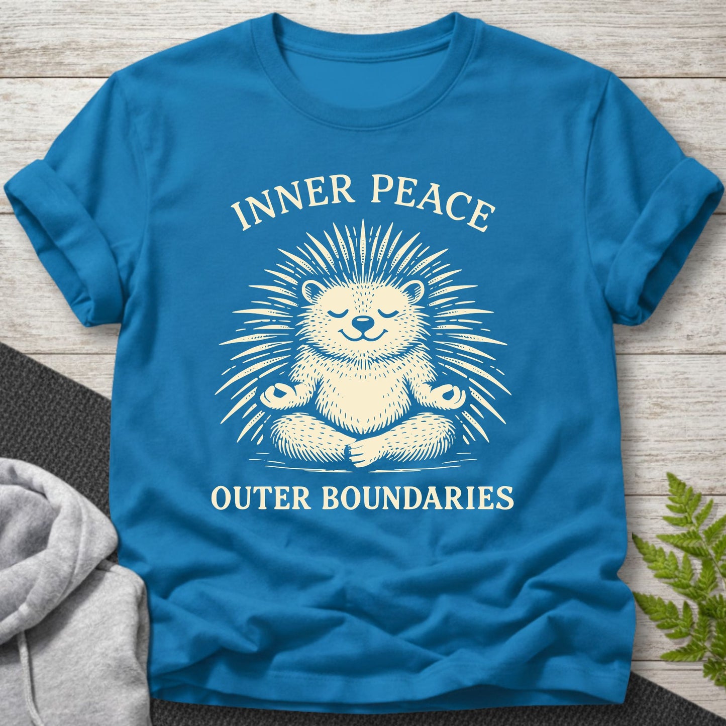 Inner Peace Outer Boundaries – Porcupine T-Shirt