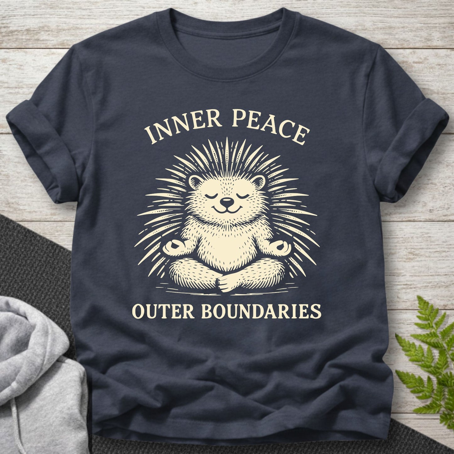 Inner Peace Outer Boundaries – Porcupine T-Shirt
