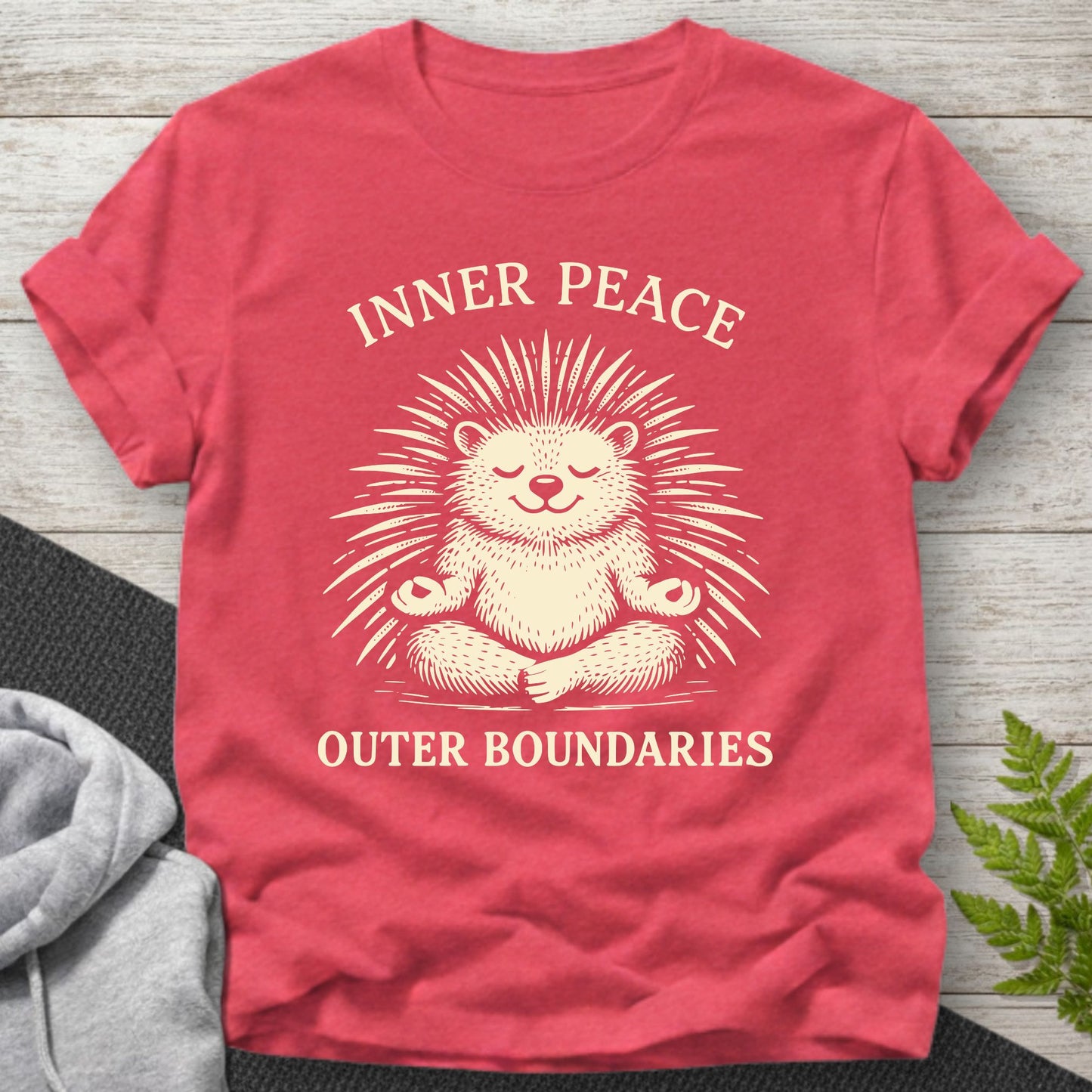 Inner Peace Outer Boundaries – Porcupine T-Shirt
