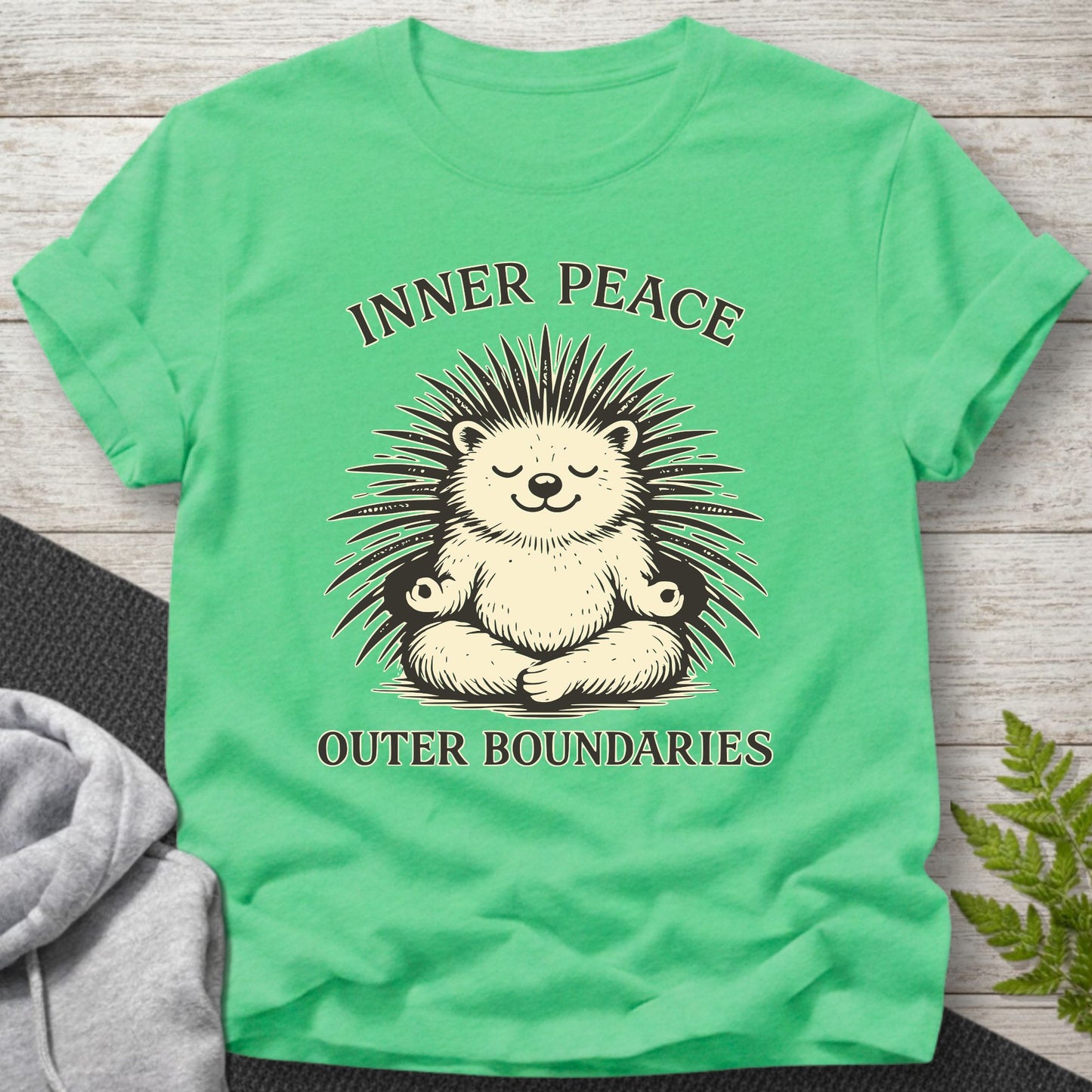 Inner Peace Outer Boundaries – Porcupine T-Shirt