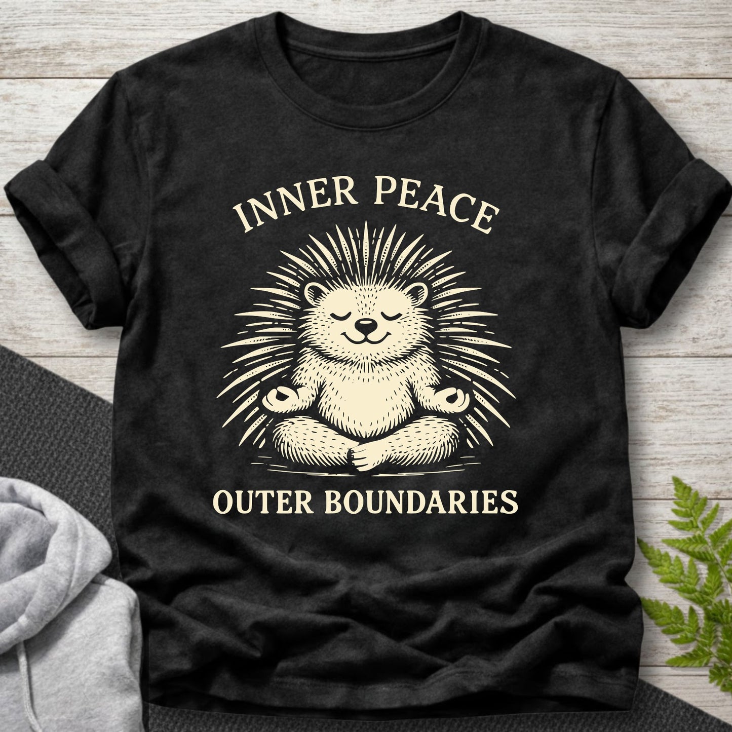 Inner Peace Outer Boundaries – Porcupine T-Shirt