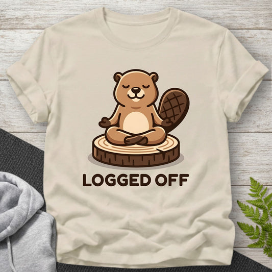 Logged Off – Beaver T-Shirt