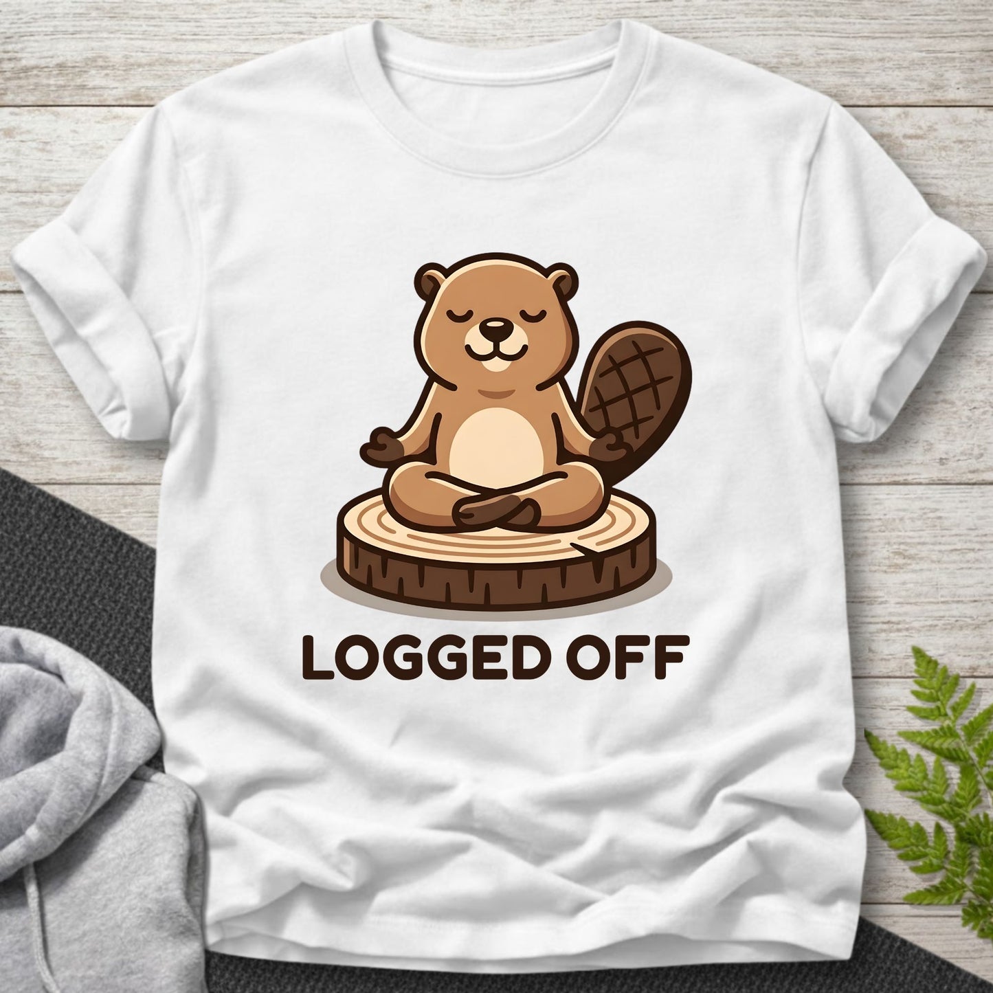 Logged Off – Beaver T-Shirt