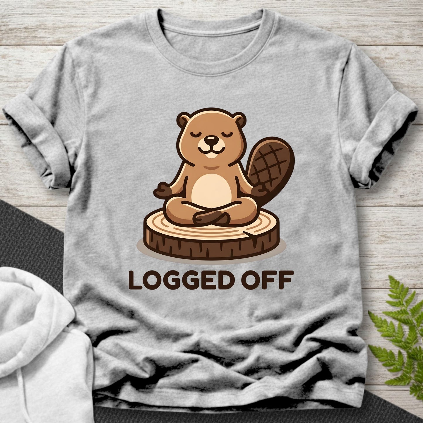 Logged Off – Beaver T-Shirt