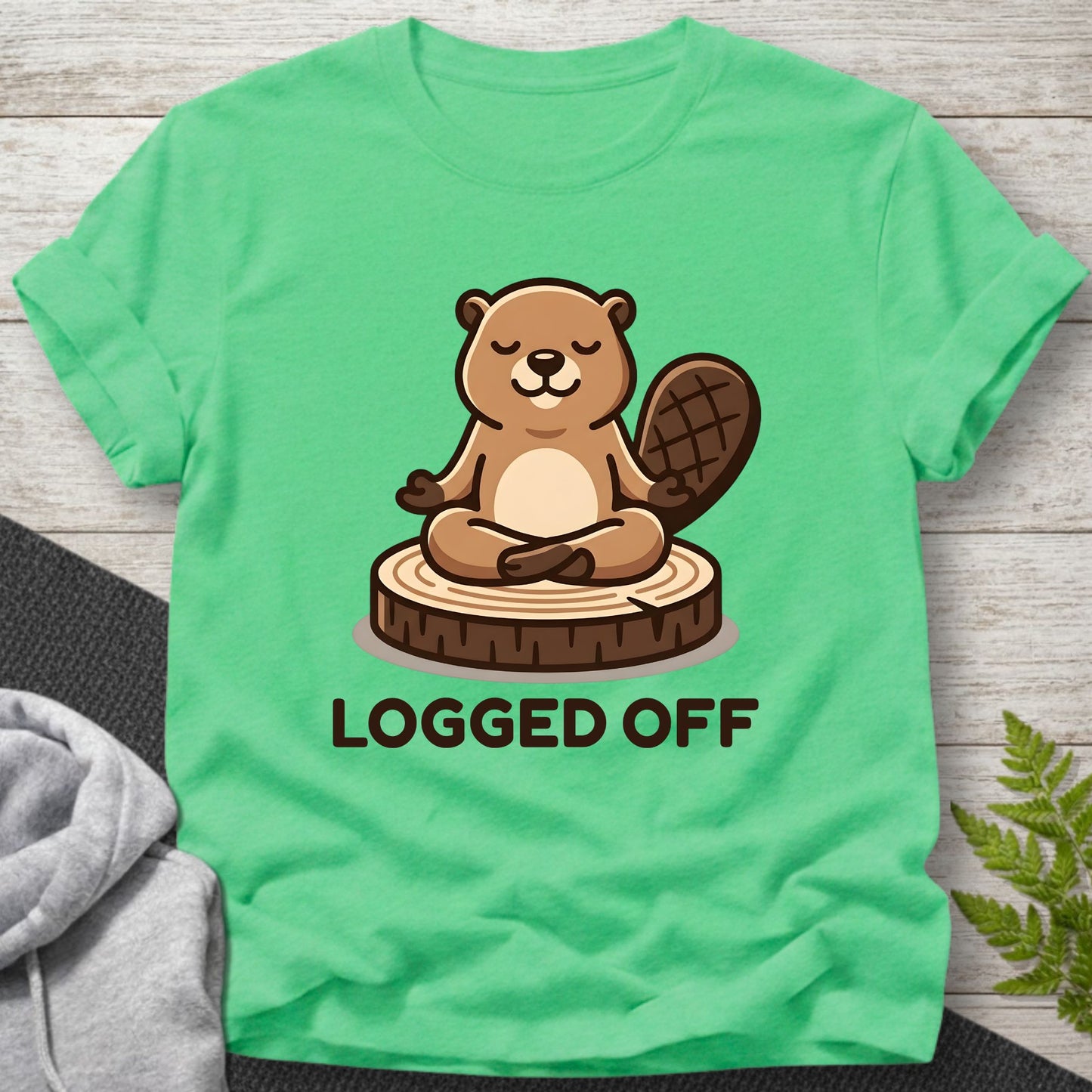 Logged Off – Beaver T-Shirt