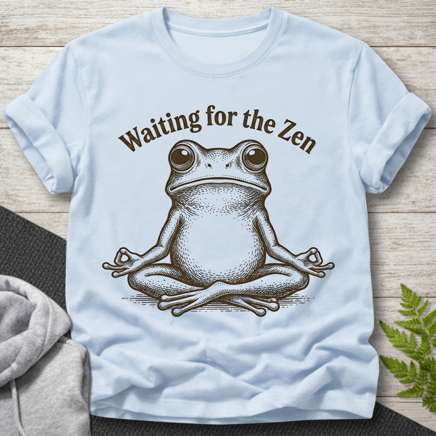 Waiting for the Zen – Frog T-Shirt