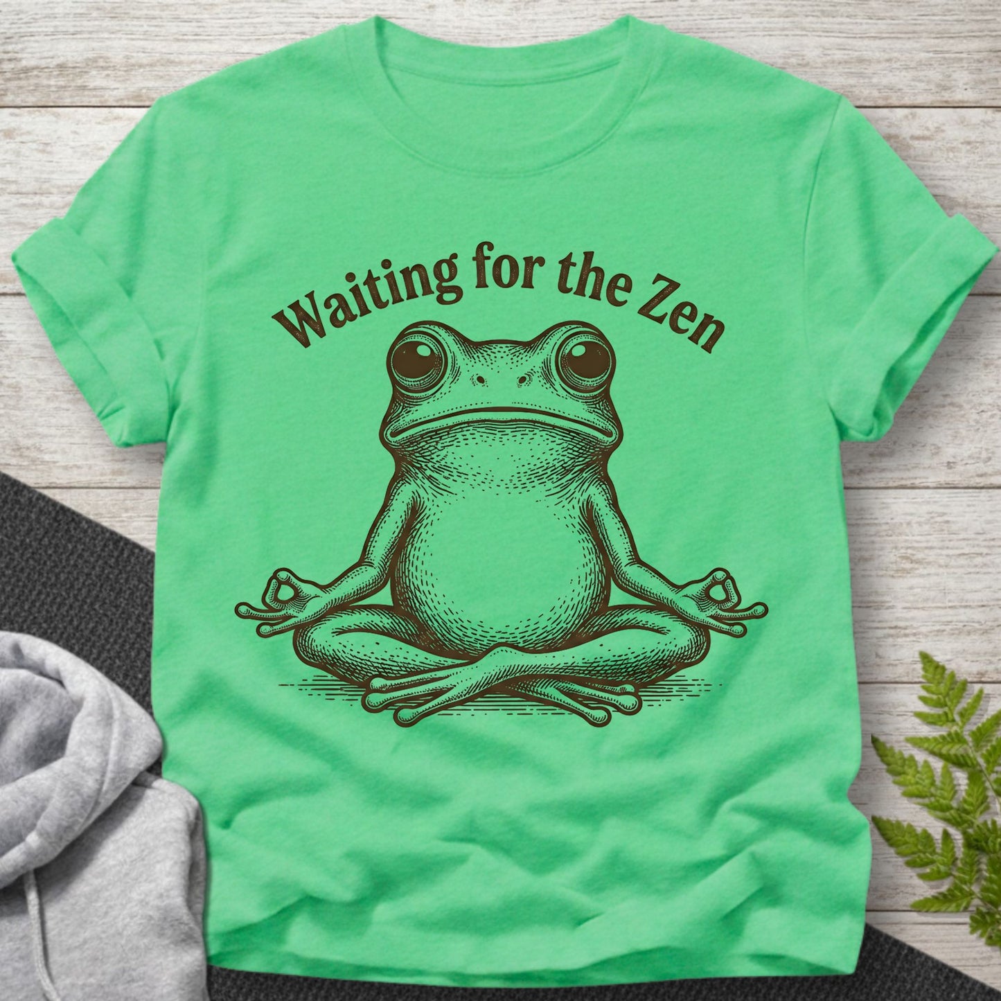 Waiting for the Zen – Frog T-Shirt