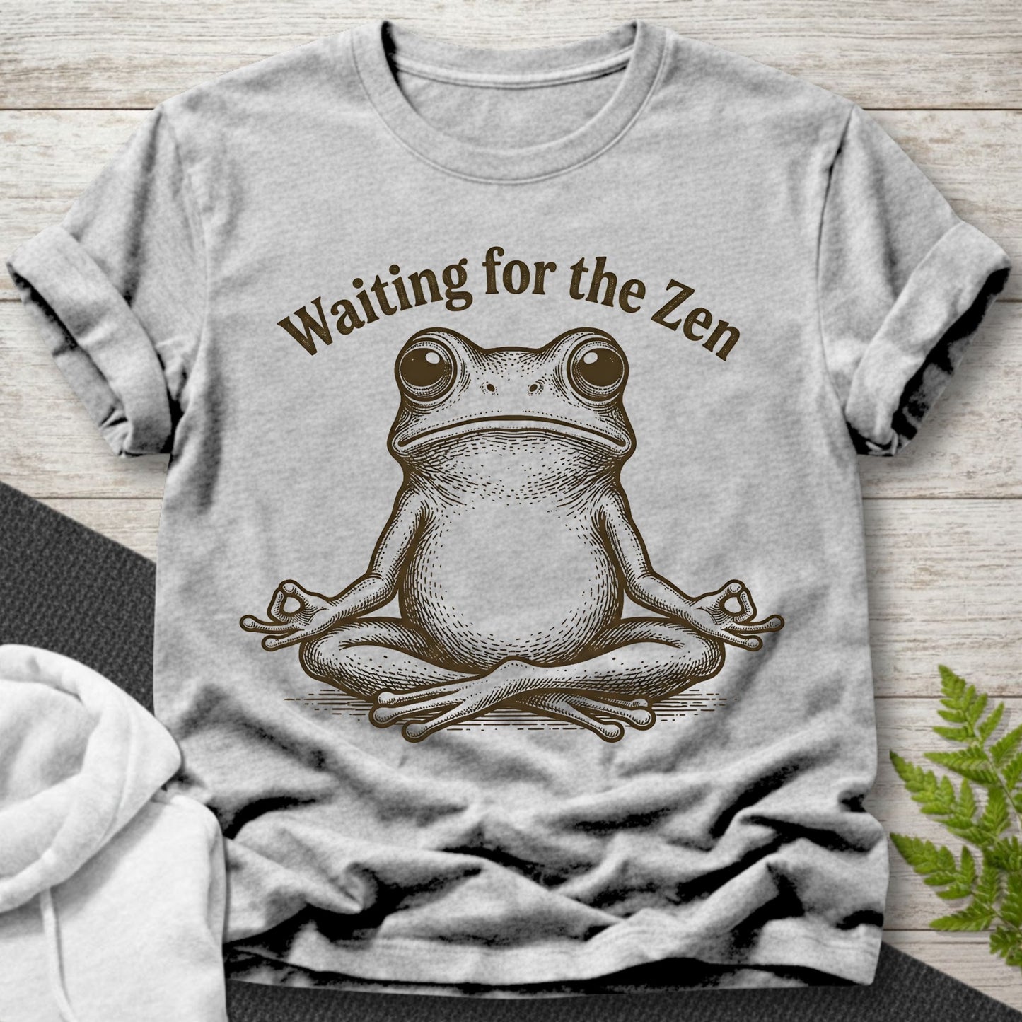 Waiting for the Zen – Frog T-Shirt