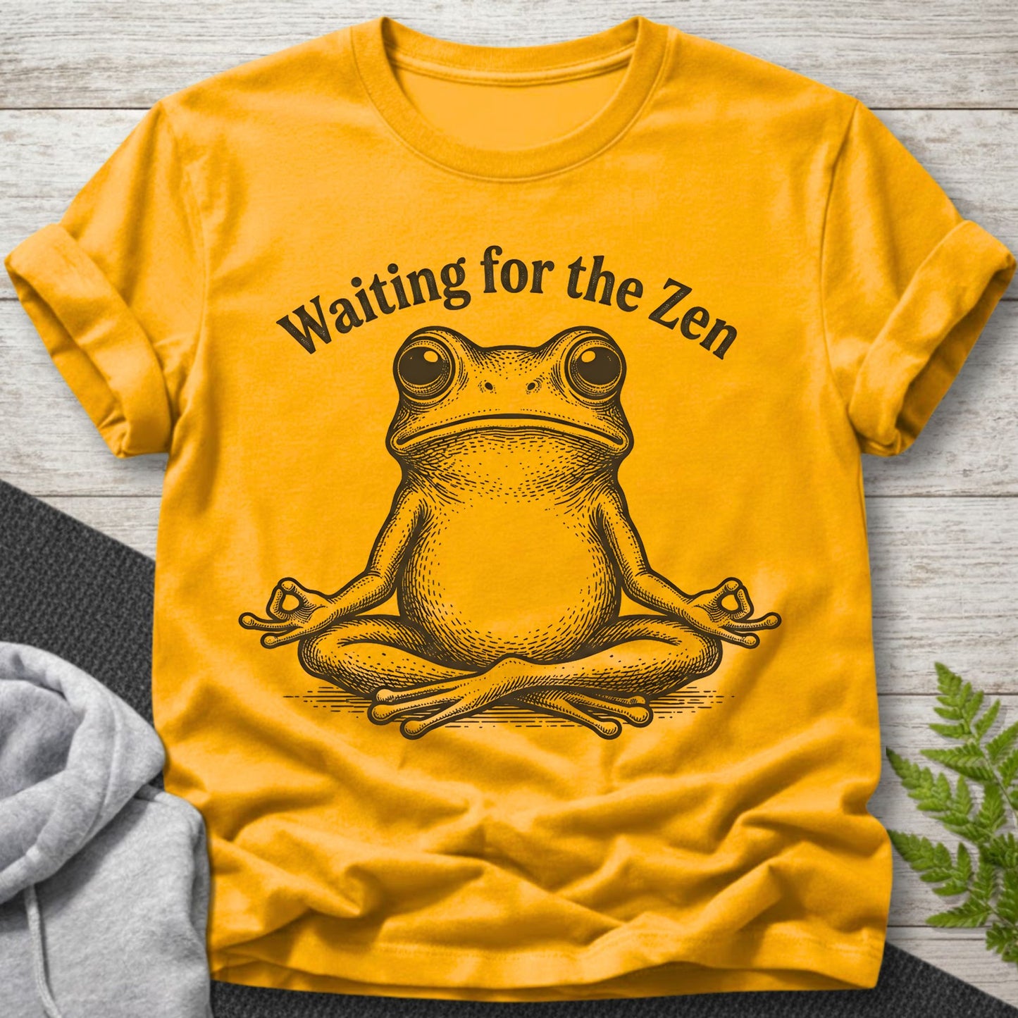 Waiting for the Zen – Frog T-Shirt