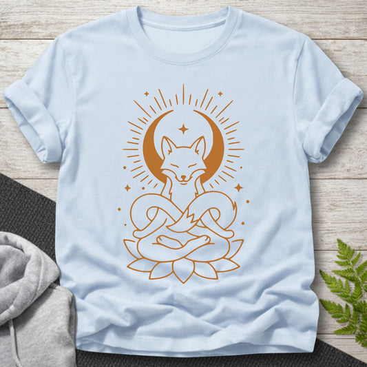 Meditating Fox Moon T-Shirt