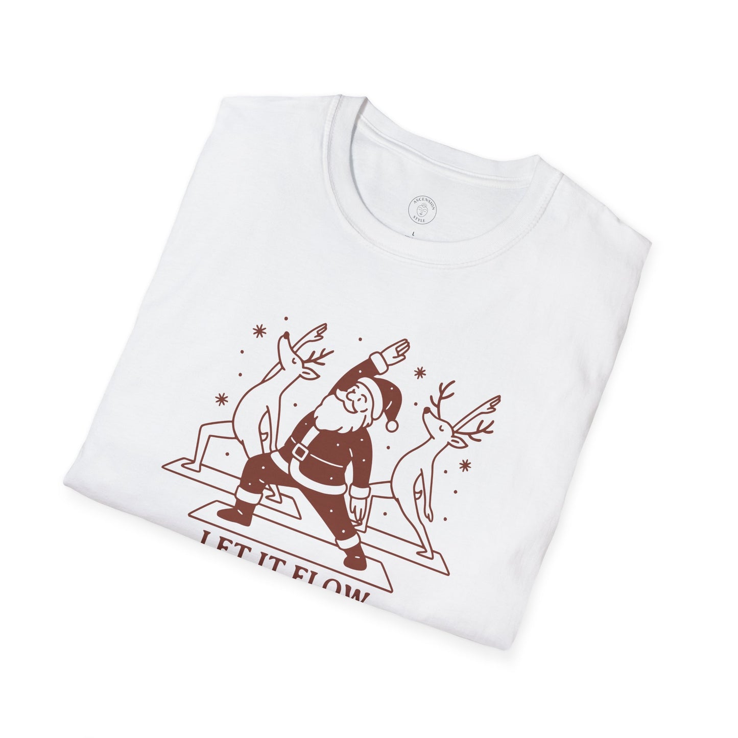 Let It Flow Christmas Yoga T-Shirt