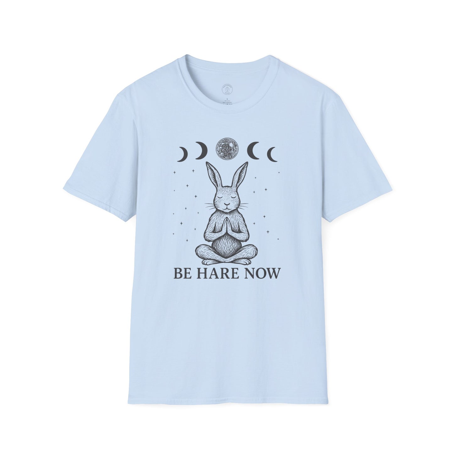Be Hare Now – Meditating Bunny T-Shirt