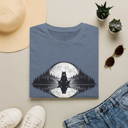Moonlit Wolf Meditation T-Shirt
