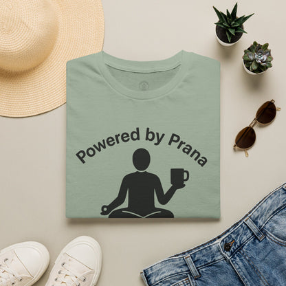 Powered By Prana & Coffee Meditation T-Shirt