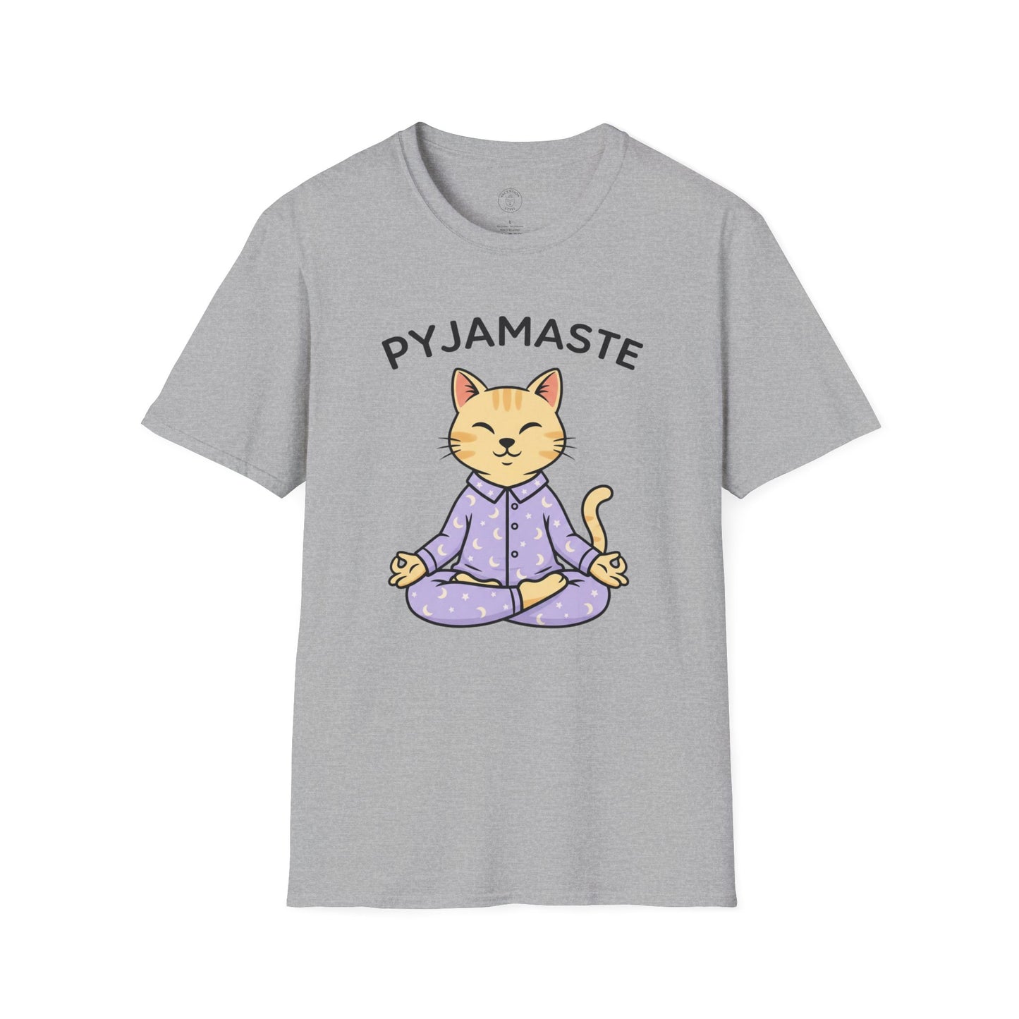 Pyjamaste Meditating Cat T-Shirt