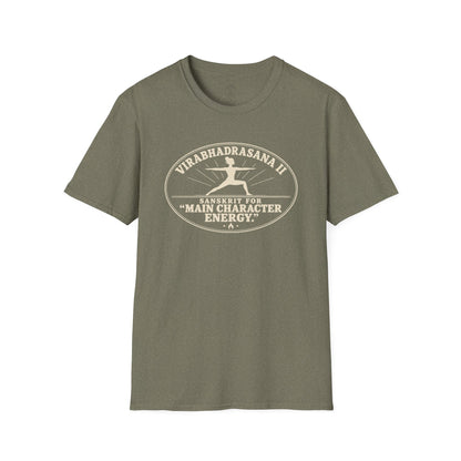 Virabhadrasana II Main Character T-Shirt