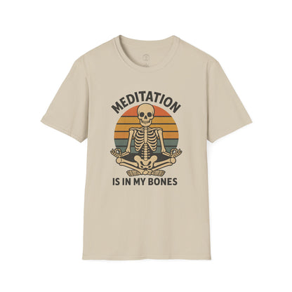 Meditation Is In My Bones Skeleton T-Shirt