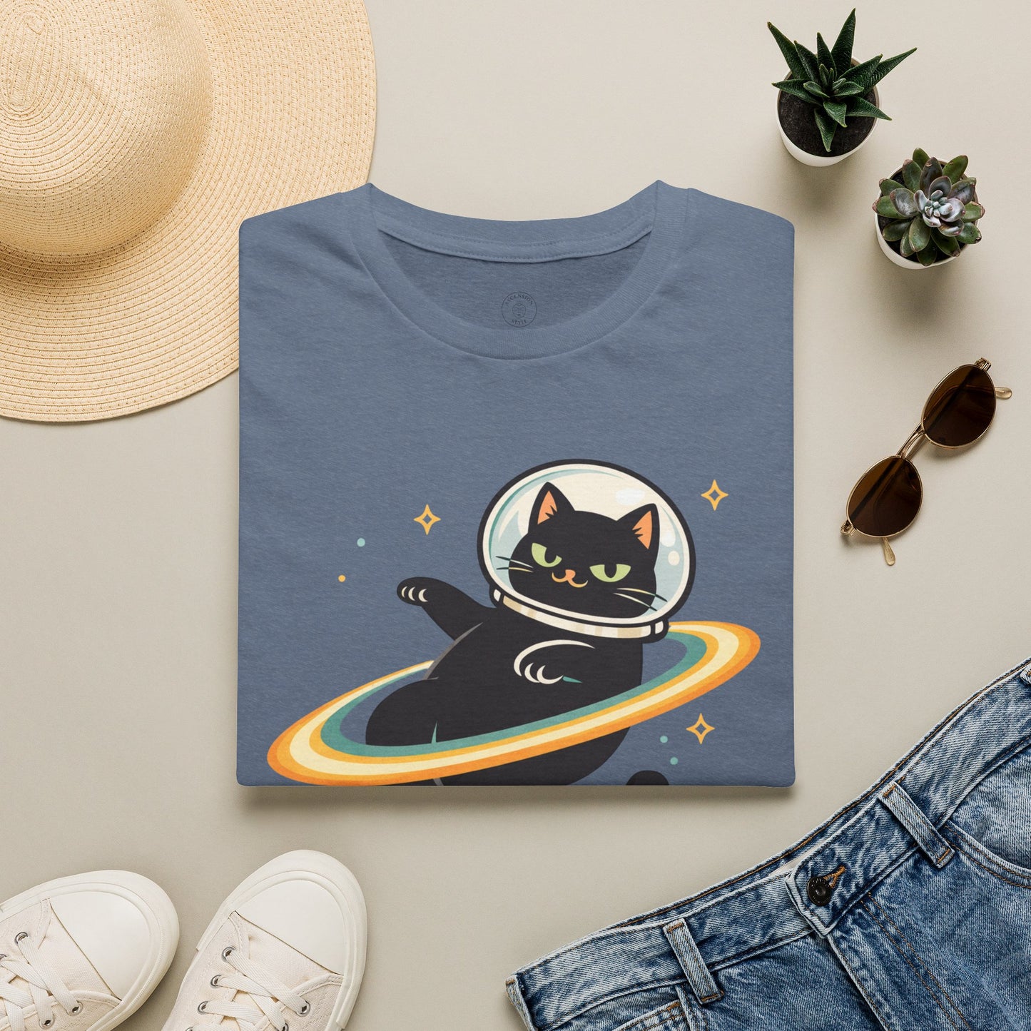 Sorry I'm Late, Astral Traveling Cat T-Shirt