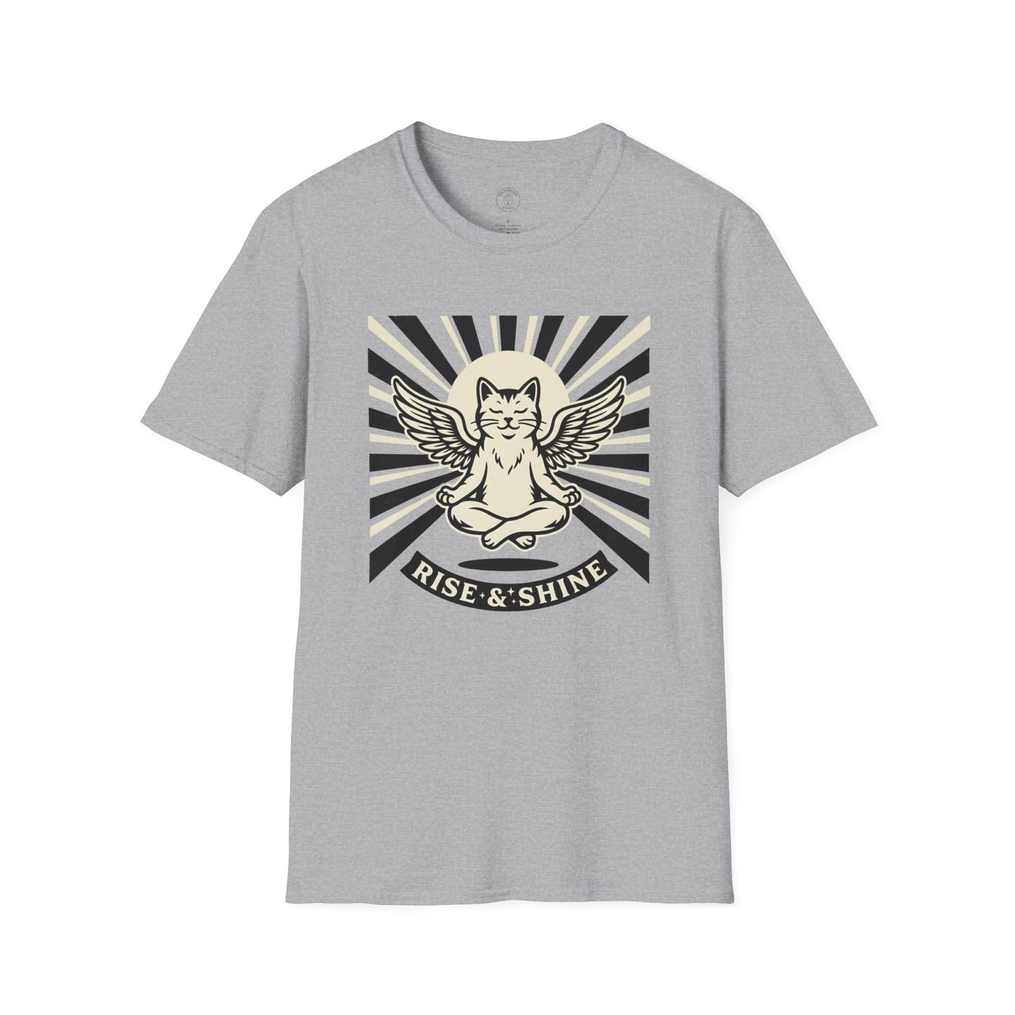 Rise & Shine Meditation Cat T-Shirt
