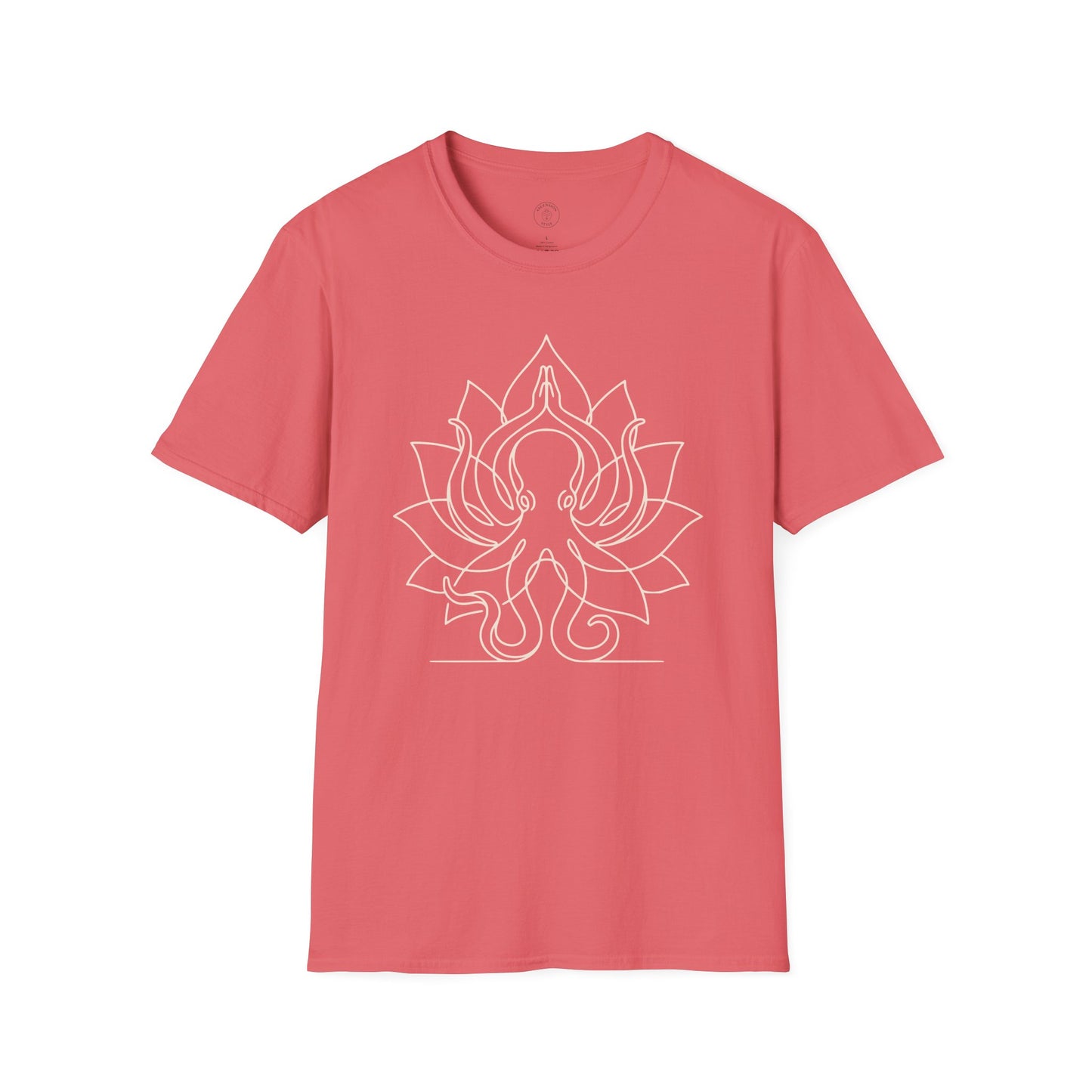Octopus Line Art Yoga T-Shirt