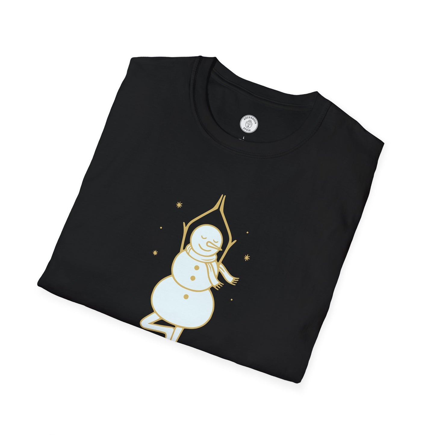 Flowman Snowman Yoga T-Shirt