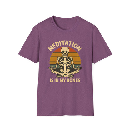 Meditation Is In My Bones Skeleton T-Shirt