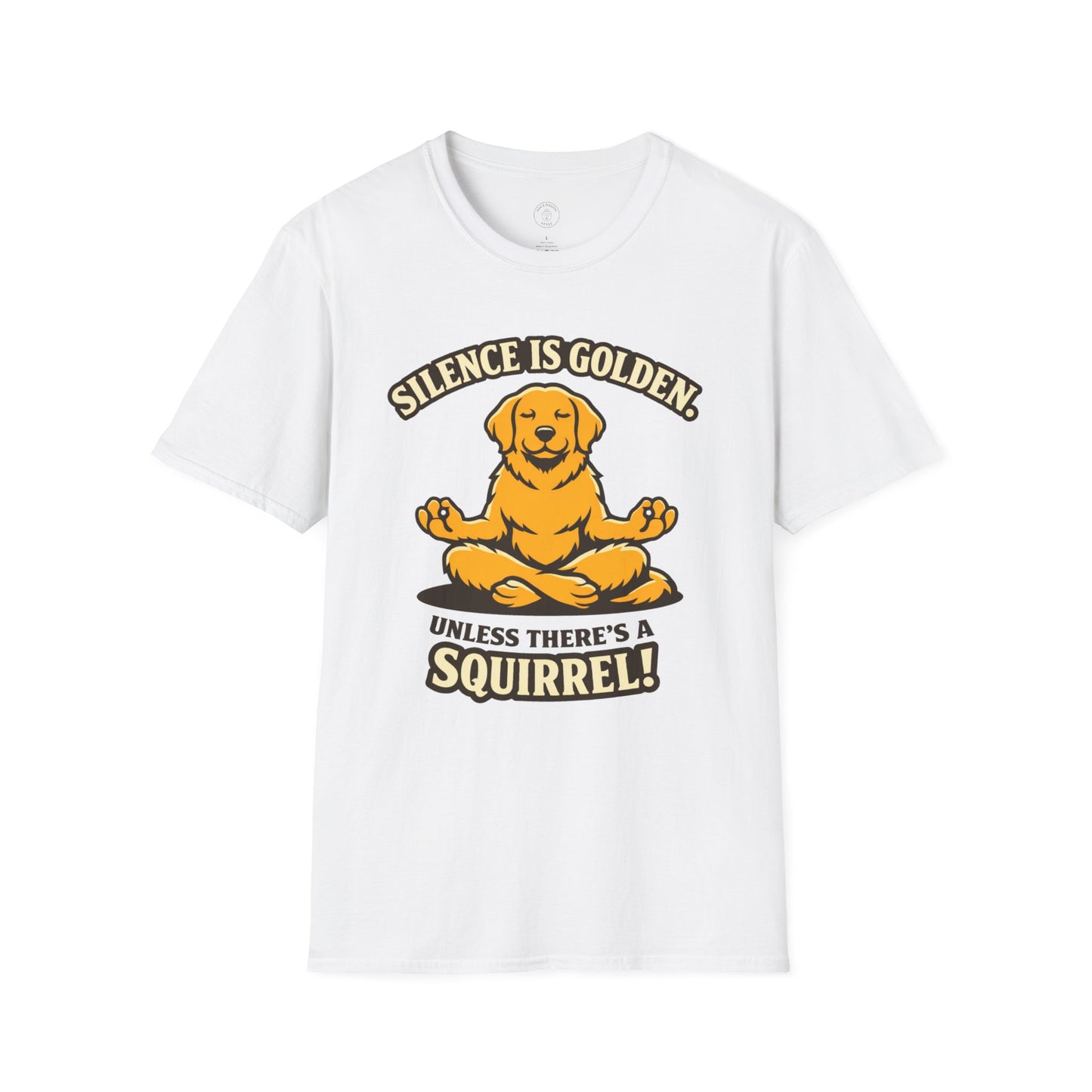 Silence Is Golden Meditating Dog T-Shirt