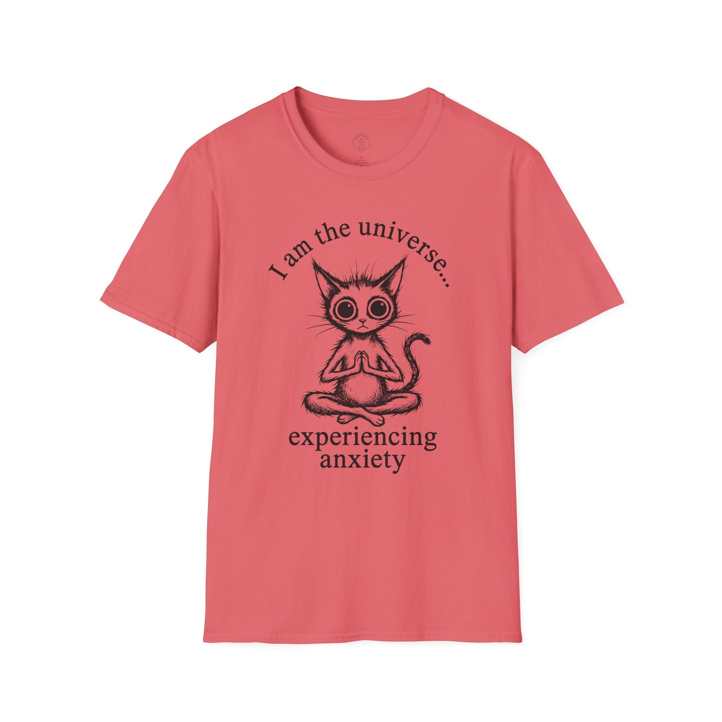 I Am The Universe Experiencing Anxiety Cat T-Shirt