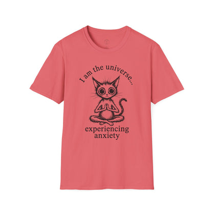 I Am The Universe Experiencing Anxiety Cat T-Shirt