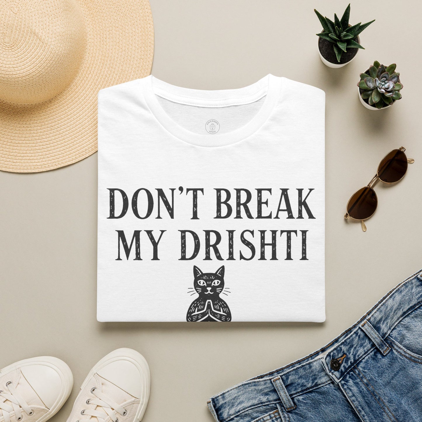 Don't Break My Drishti Cat T-Shirt