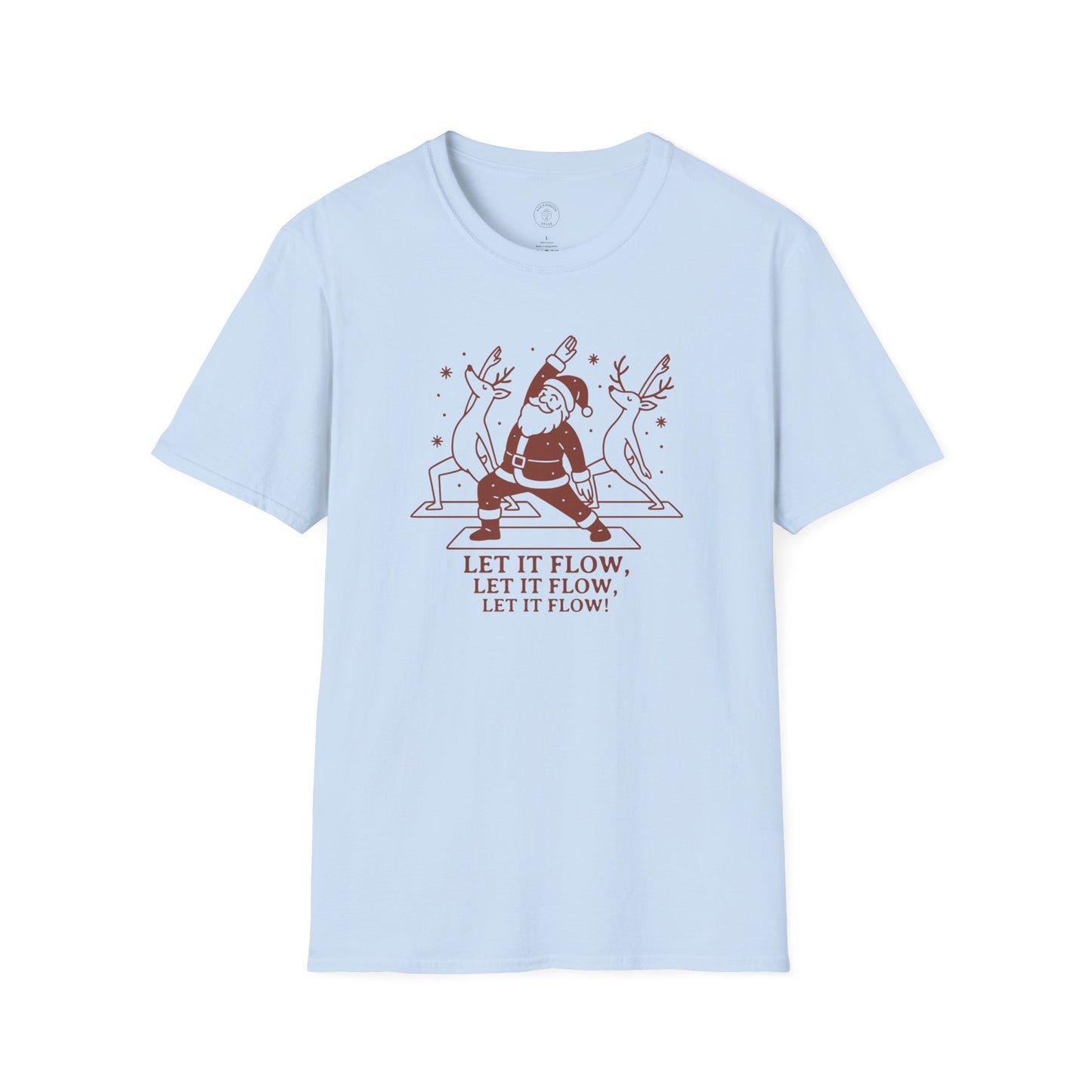 Let It Flow Christmas Yoga T-Shirt