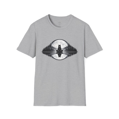 Moonlit Wolf Meditation T-Shirt
